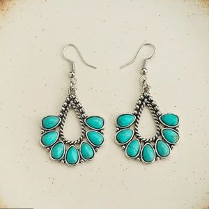 Southwest Green Earrings